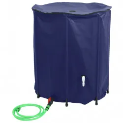 Резервоар за вода с кран, сгъваем, 1250 л, PVC