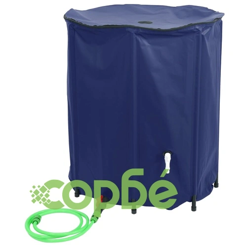 Резервоар за вода с кран, сгъваем, 1250 л, PVC ➤ топ цена ➤ sorbe.bg