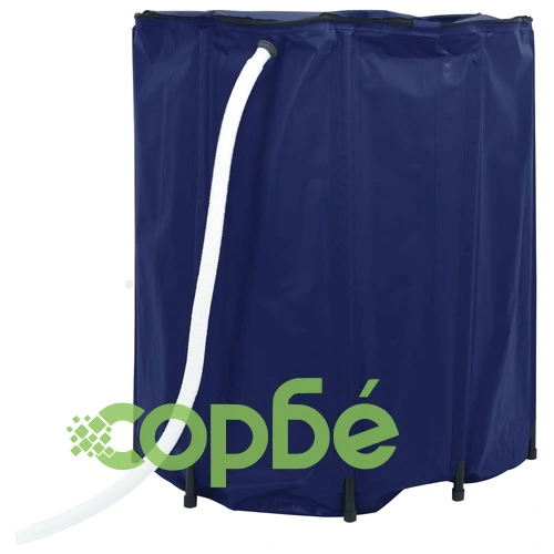 Резервоар за вода с кран, сгъваем, 1250 л, PVC ➤ топ цена ➤ sorbe.bg