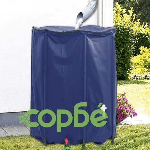 Резервоар за вода с кран, сгъваем, 1350 л, PVC ➤ топ цена ➤ sorbe.bg