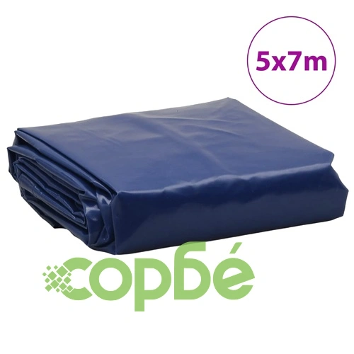 Брезент син 5x7 м 650 г/м² ➤ топ цена ➤ sorbe.bg