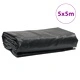 Брезент черен 5x5 м 650 г/м²