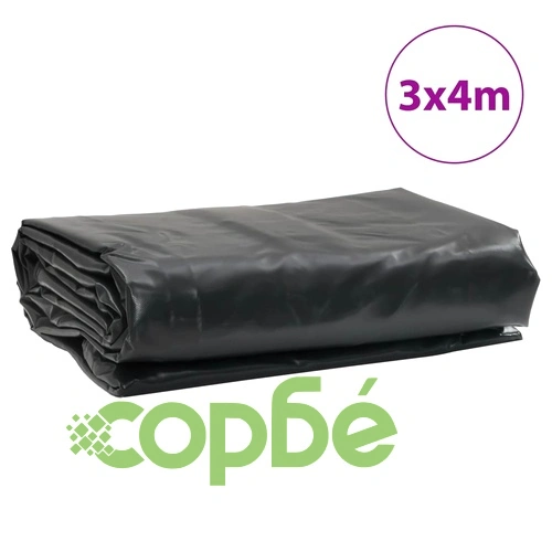 Брезент антрацит 3x4 м 650 г/м² ➤ топ цена ➤ sorbe.bg