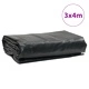 Брезент антрацит 3x4 м 650 г/м²