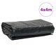 Брезент антрацит 4x4 м 650 г/м²