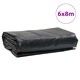Брезент антрацит 6x8 м 650 г/м²