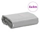 Брезент сив 4x4 м 650 г/м²
