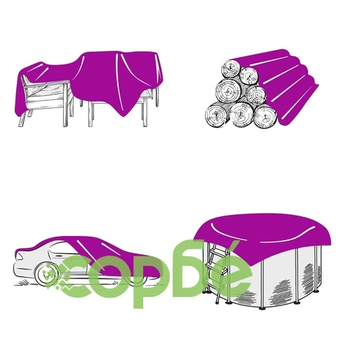 Брезент сив 5x7 м 650 г/м² ➤ топ цена ➤ sorbe.bg