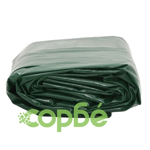 Брезент зелен 5x7 м 650 г/м² ➤ топ цена ➤ sorbe.bg