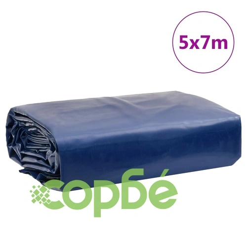 Брезент син 5x7 м 650 г/м² ➤ топ цена ➤ sorbe.bg