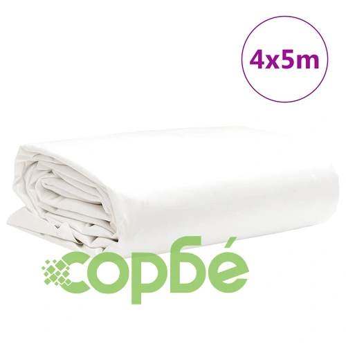 Брезент бял 4x5 м 650 г/м² на топ цена от sorbe.bg Брезент бял 4x5 м 650 г/м² ➤ топ цена ➤ sorbe.bg