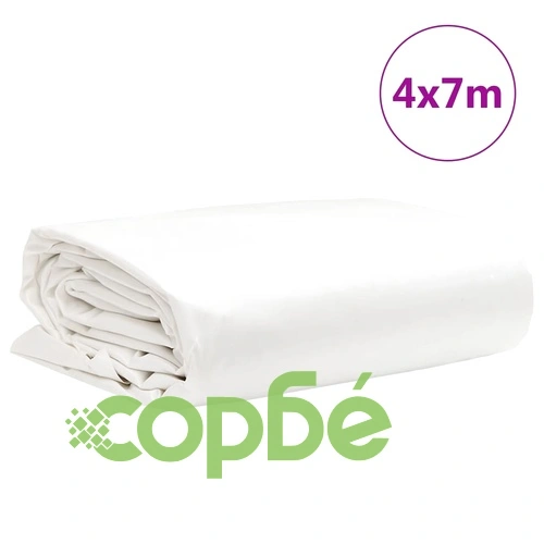 Брезент бял 4x7 м 650 г/м² на топ цена от sorbe.bg Брезент бял 4x7 м 650 г/м² ➤ топ цена ➤ sorbe.bg