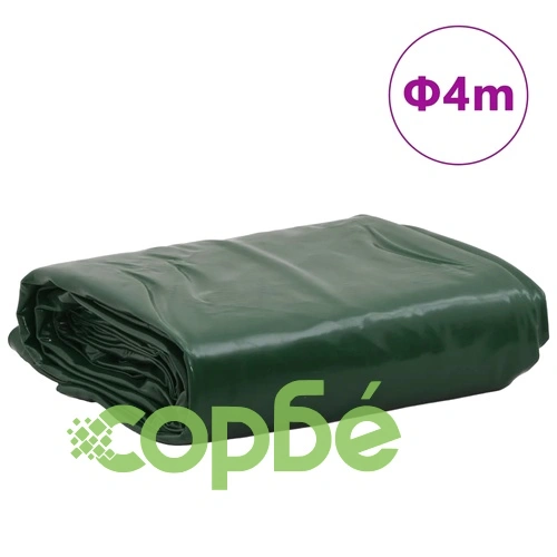 Брезент зелен Ø 4 м 650 г/м² ➤ топ цена ➤ sorbe.bg