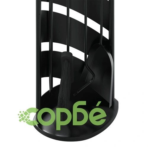Комплект инструменти за камина от 5 части 23x15x66 см стомана ➤ топ цена ➤ sorbe.bg