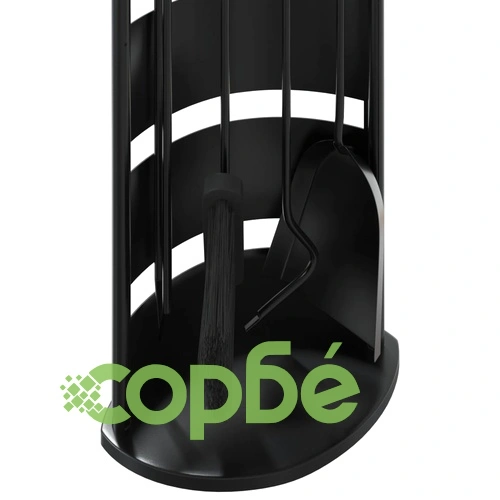 Комплект инструменти за камина от 5 части 23x15x66 см стомана ➤ топ цена ➤ sorbe.bg