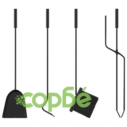 Комплект инструменти за камина от 5 части 18x66 см стомана ➤ топ цена ➤ sorbe.bg