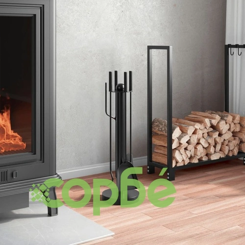 Комплект инструменти за камина от 5 части 18x56 см стомана ➤ топ цена ➤ sorbe.bg