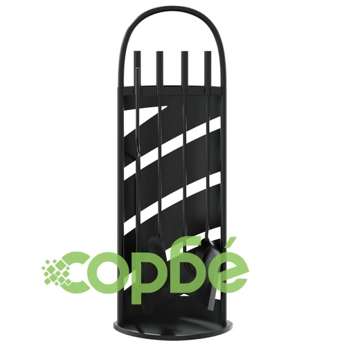 Комплект инструменти за камина от 5 части 23x15x66 см стомана ➤ топ цена ➤ sorbe.bg