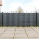 Балконски паравани, 10 бр, антрацит, 255x19 см, полиратан