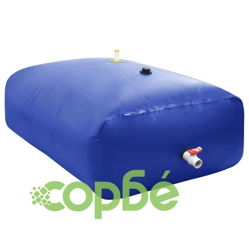 Резервоар за вода с кран, сгъваем, 2100 л, PVC ➤ топ цена ➤ sorbe.bg