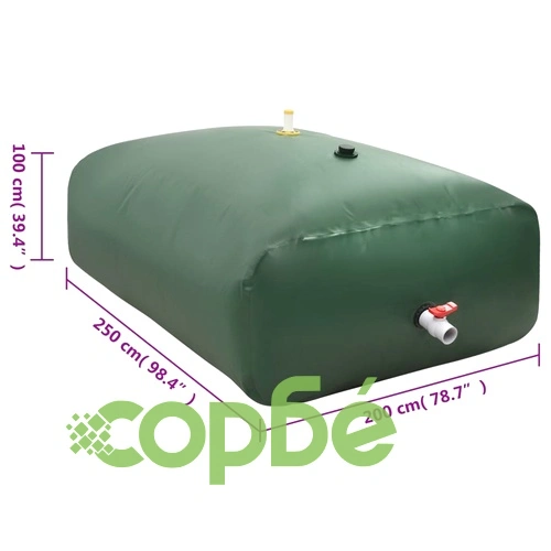 Резервоар за вода с кран, сгъваем, 5000 л, PVC ➤ топ цена ➤ sorbe.bg