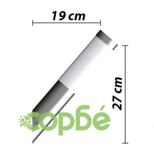 Външни стенни осветителни тела 2 бр неръждаема стомана ➤ топ цена ➤ sorbe.bg