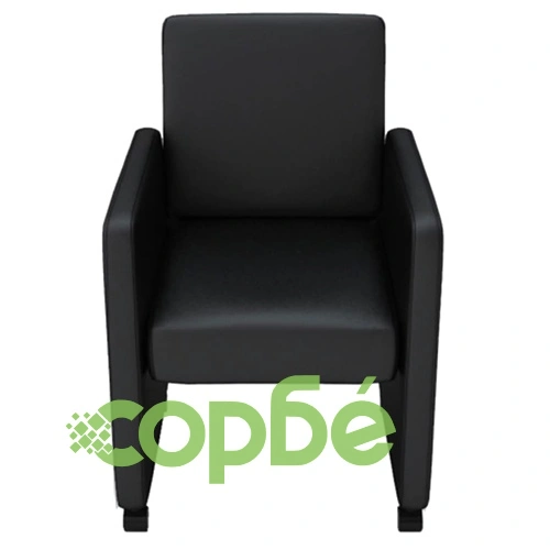 Tрапезни столове, 4 бр, черни, изкуствена кожа ➤ топ цена ➤ sorbe.bg