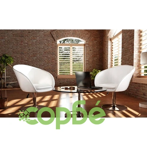 Луксозни бар столове, бели - 2 броя ➤ топ цена ➤ sorbe.bg