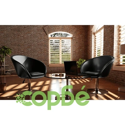 Луксозни бар столове, черни - 2 броя ➤ топ цена ➤ sorbe.bg