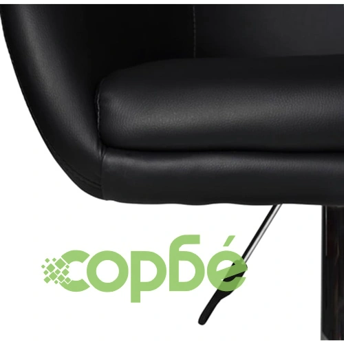 Луксозни бар столове, черни - 2 броя ➤ топ цена ➤ sorbe.bg