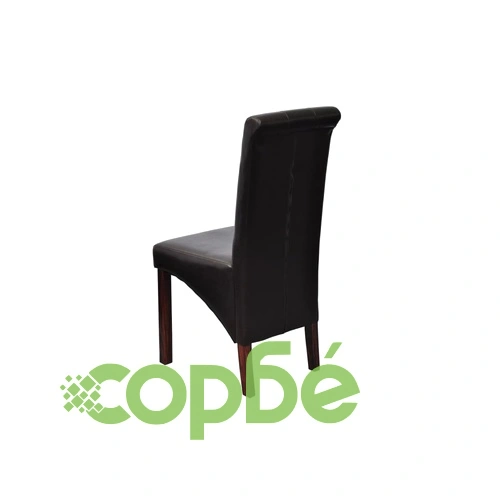 Трапезни столове, 6 бр, черни, изкуствена кожа ➤ топ цена ➤ sorbe.bg