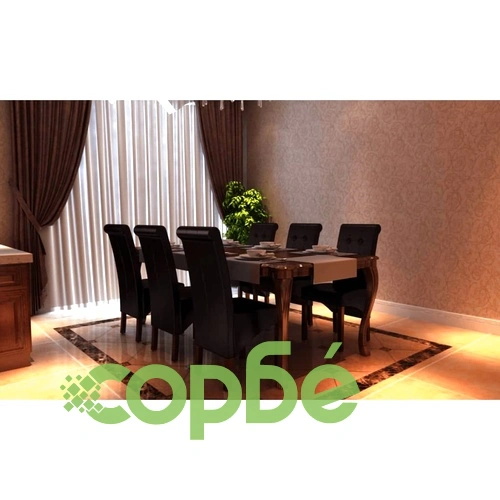 Трапезни столове, 6 бр, кафяви, изкуствена кожа ➤ топ цена ➤ sorbe.bg