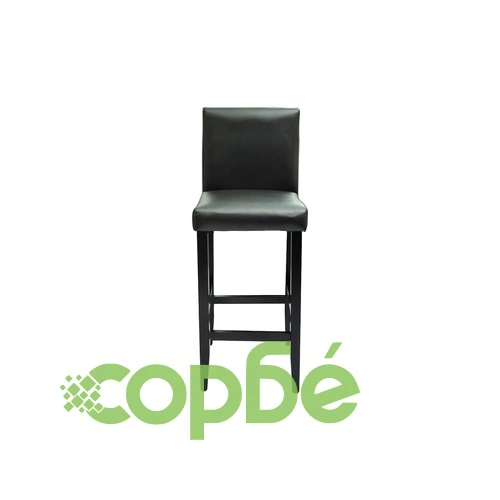 Бар табуретки, 6 бр, черни, изкуствена кожа ➤ топ цена ➤ sorbe.bg