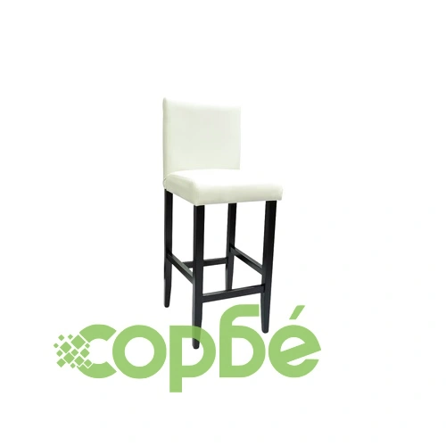 Бар табуретки, 6 бр, бели, изкуствена кожа ➤ топ цена ➤ sorbe.bg