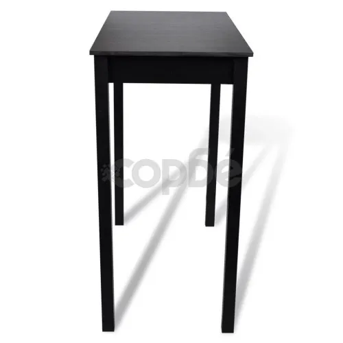 Бар маса и 4 бар стола, черни ➤ топ цена ➤ sorbe.bg