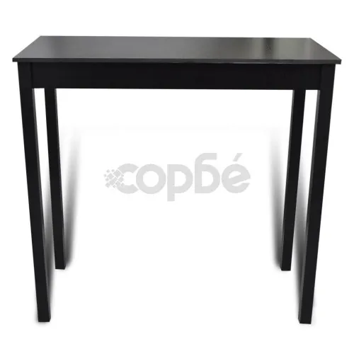 Бар маса и 4 бар стола, черни ➤ топ цена ➤ sorbe.bg