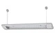 Флуоресцентно осветително тяло с решетка, двойно 18W и кабели за таван