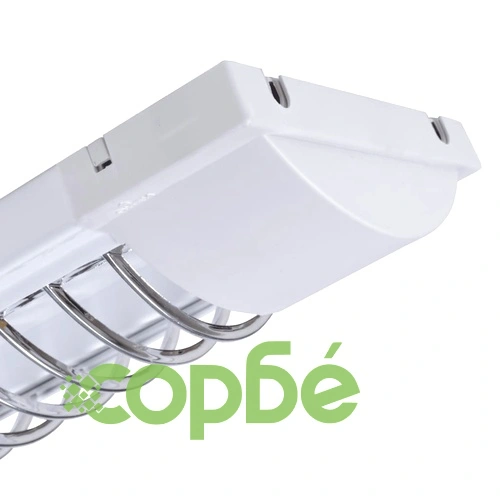 Флуоресцентно осветително тяло с решетка, двойно 18W и кабели за таван ➤ топ цена ➤ sorbe.bg