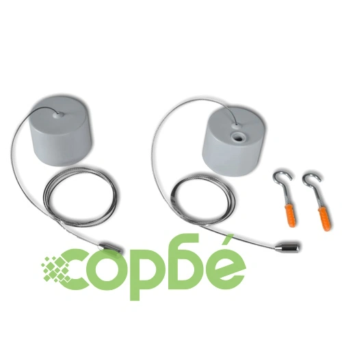 Флуоресцентно осветително тяло с решетка, двойно 18W и кабели за таван ➤ топ цена ➤ sorbe.bg