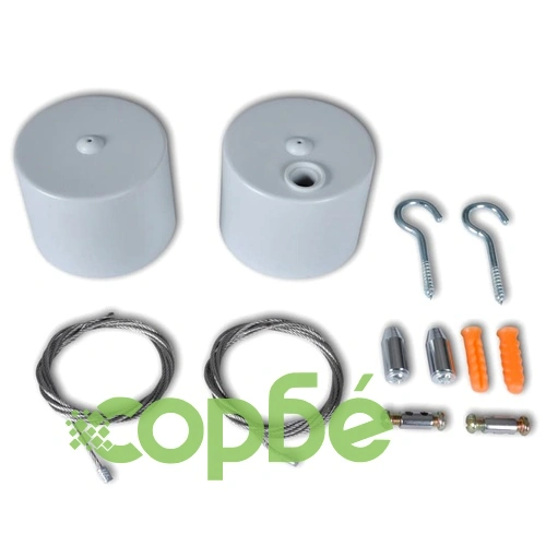 Флуоресцентно осветително тяло бяло, двойно, Т8 18W и кабели за таван ➤ топ цена ➤ sorbe.bg