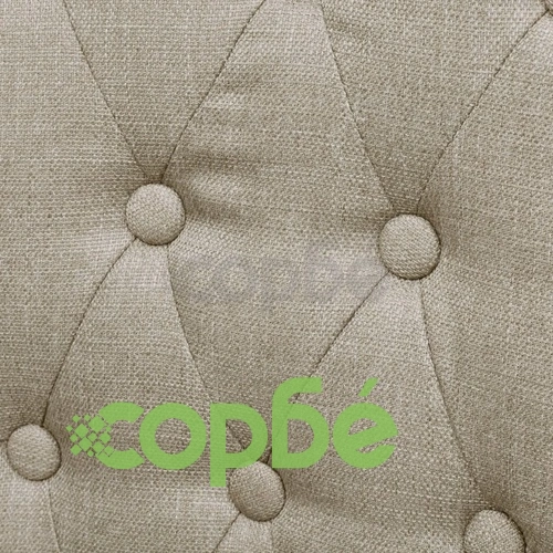 Трапезни столове, 4 бр, бежови, текстил ➤ топ цена ➤ sorbe.bg