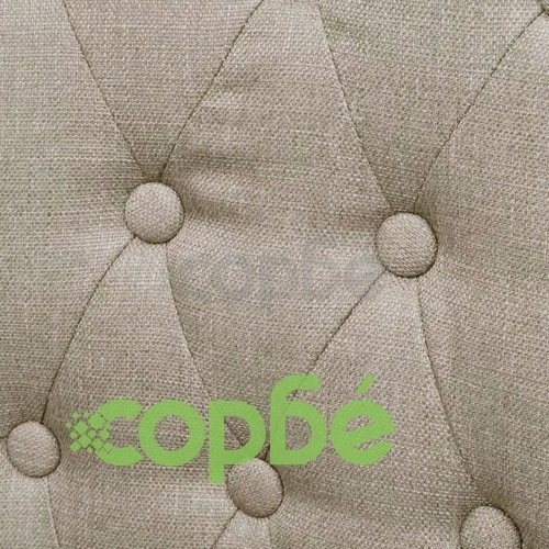 Трапезни столове, 6 бр, бежови, текстил ➤ топ цена ➤ sorbe.bg