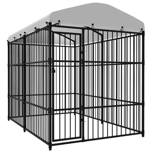 Дворна клетка за кучета с покрив, 3x2x2,3 м