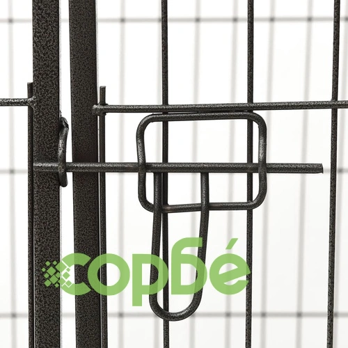 Заграждение за малко кученце, стомана, 91,5x59x61 см ➤ топ цена ➤ sorbe.bg