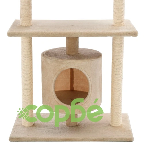 Котешко дърво със сизалени стълбове, 95 см, бежово ➤ топ цена ➤ sorbe.bg