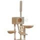 Котешко дърво със сизалени стълбове, 230-260 см, бежово