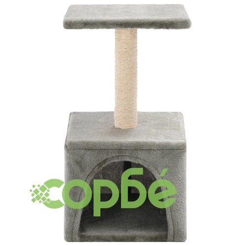Котешко дърво със сизален стълб, 55 см, сиво ➤ топ цена ➤ sorbe.bg