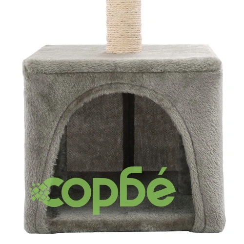 Котешко дърво със сизален стълб, 55 см, сиво ➤ топ цена ➤ sorbe.bg