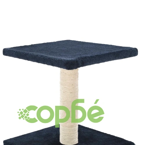 Котешко дърво със сизален стълб, 55 см, тъмносиньо ➤ топ цена ➤ sorbe.bg