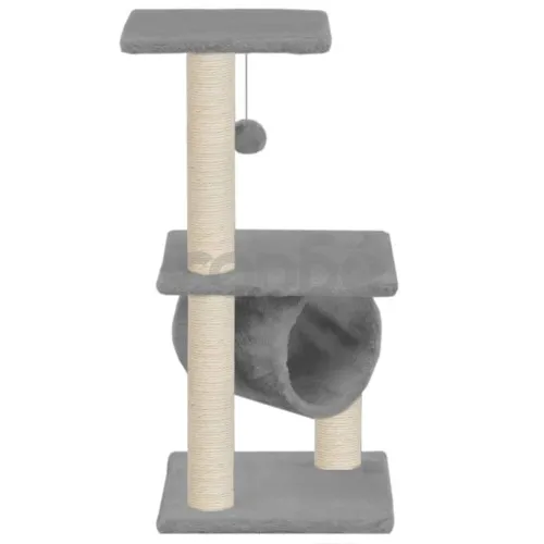 Котешко дърво със сизалени стълбове, 65 см, сиво ➤ топ цена ➤ sorbe.bg